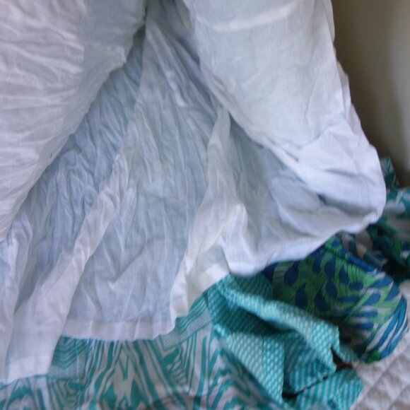 SOFT SURROUNDINGS Coral Reef Crinkle Panel Maxi Skirt – PS - Picture 4 of 6